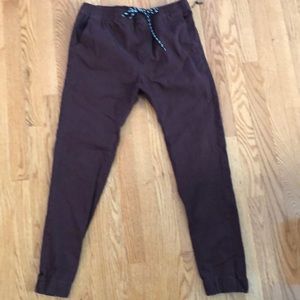 Lira burgundy joggers